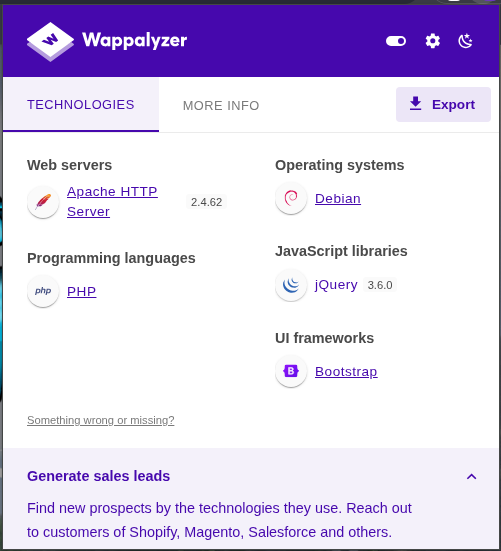 Wappalyzer